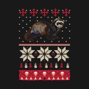 Ferret And Chirstmas T-Shirt