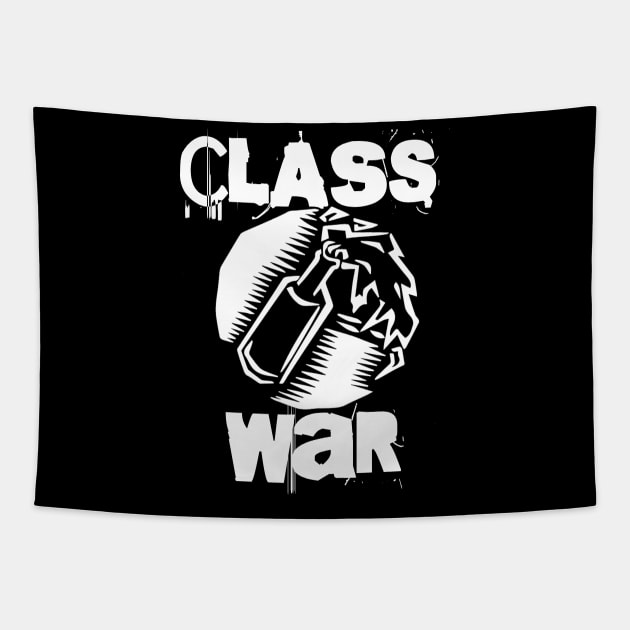 Class War - Molotov Cocktail Tapestry by EddieBalevo