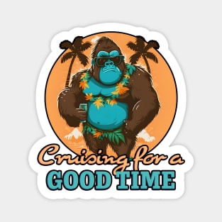 Cruising for a good time | Party gorilla Magnet