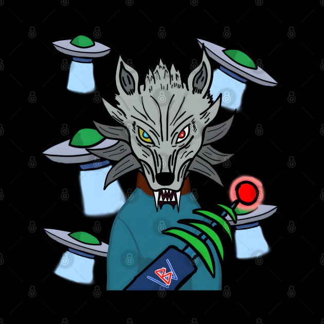 BussyWolves Alien Invader wolf by micho2591