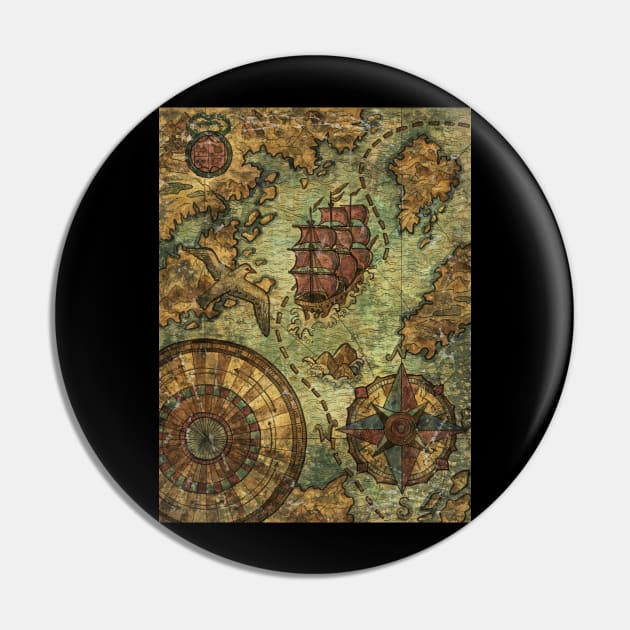 Old Fantasy Pirate Map. Pin by Mystic Arts