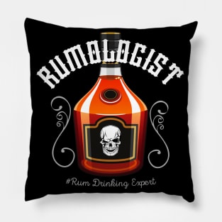 Rumologist Rum Drinker Pirate Alcohol Fun Party Pillow