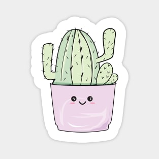 Kawaii cactus l pastel green cactus aesthetic Magnet