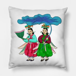 Minhwa: Taoist Fairy Sisters D-4 Type Pillow