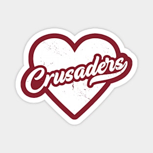 Vintage Crusaders School Spirit // High School Football Mascot // Go Crusaders Magnet