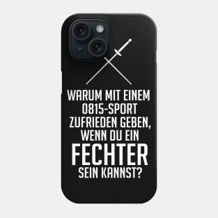 0815 sport fechten (white) Phone Case