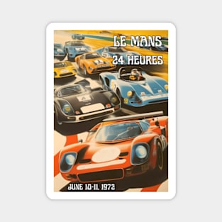 1972 Le Mans 24 Hours/Heures Racing Poster Magnet