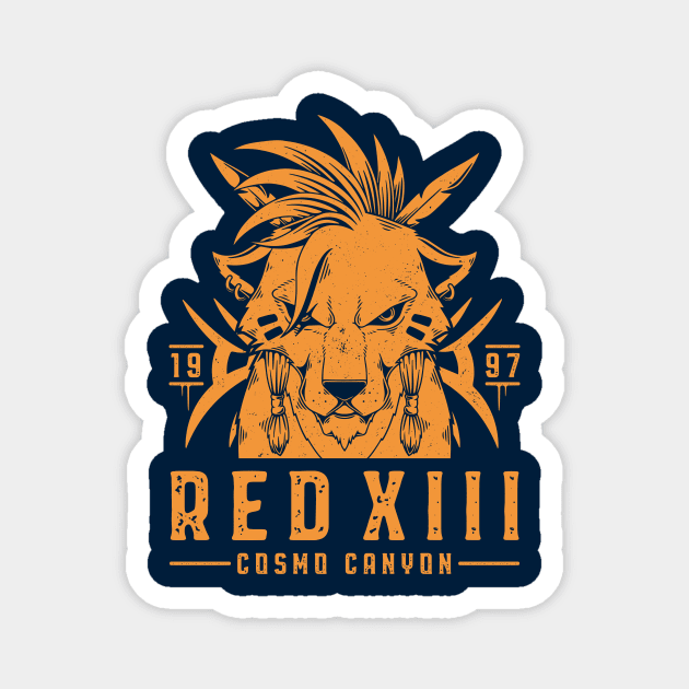 Red XIII Magnet by Alundrart