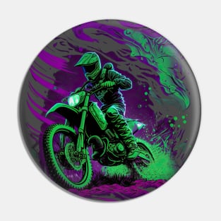 Motocross Maniac Pin