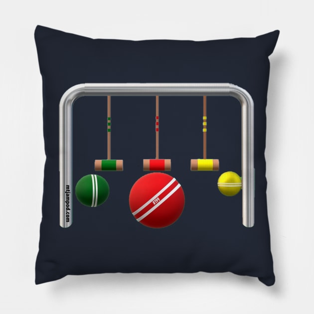 Everyday Croquet Pillow by MTJam productions