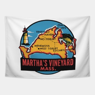 Martha's Vineyard Map Tapestry