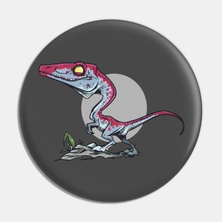 Fierce Velociraptor: Guardian of the Past Pin