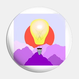 Retro Hot Air Balloons Balloon Pin