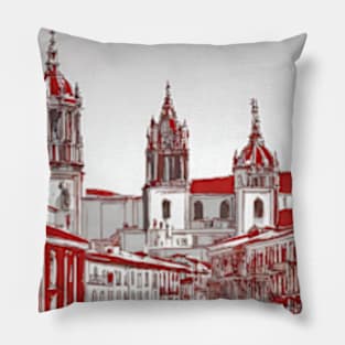 Spain vintage travel tourism 4 Pillow