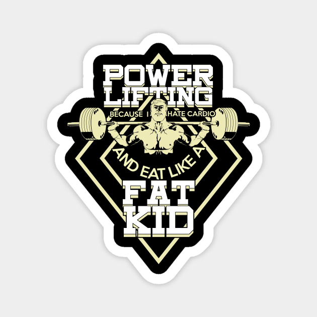 Powerlifting Competition Strength Training Gift Magnet by Dolde08