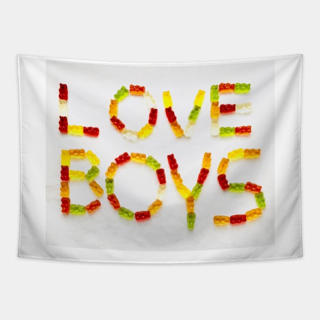 Love boys Tapestry by BlackWhiteBeige