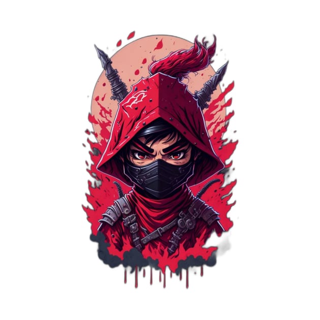 evil ninja man face by Rizstor