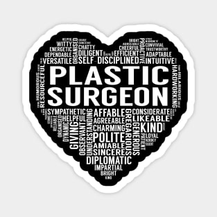 Plastic Surgeon Heart Magnet