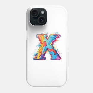 letter X cartoon art v1 Phone Case