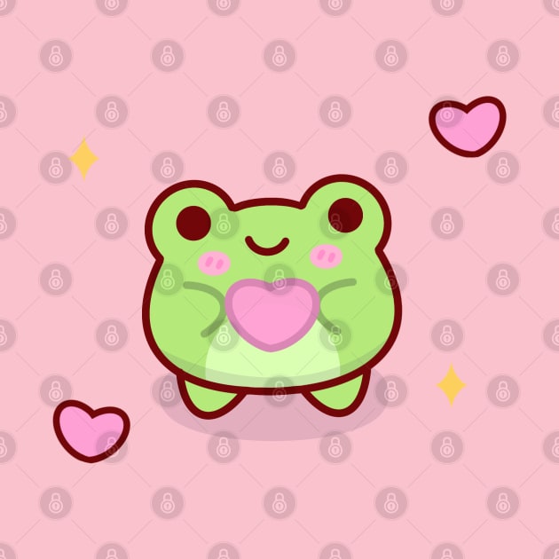 Cute heart frog by Miaufu&Friends