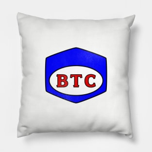 BTC bitcoin old skool mechanics logo Pillow