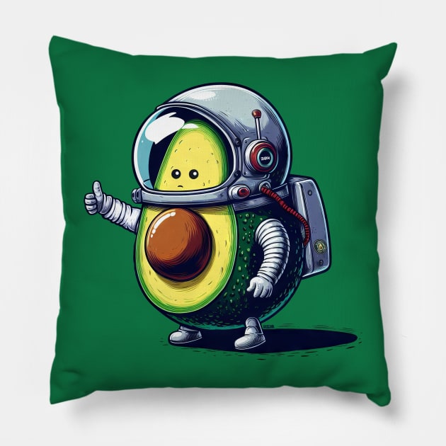 Avocado Test Pilot Pillow by Hasgaha