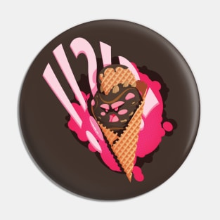 Tasty Rockin Rocky Road Ice cream cone Pin