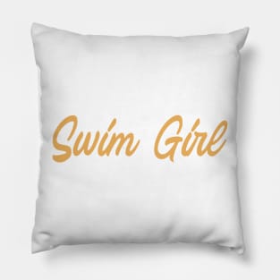 Swim team, swimming trainning, swimming pool staff v7 Pillow