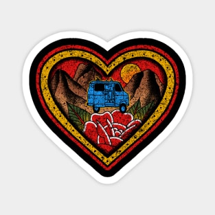 Traditional Heart Vanlife tattoo Magnet