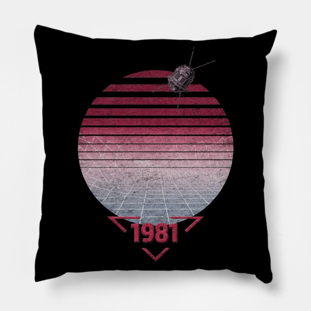 1981 Retro/Vintage Pillow by MerlinArt