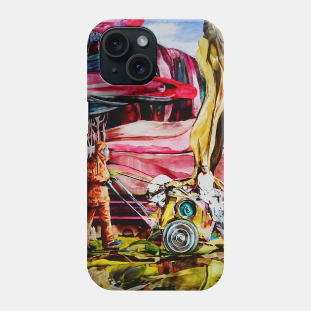 Land Mover Man Phone Case by seebacherh