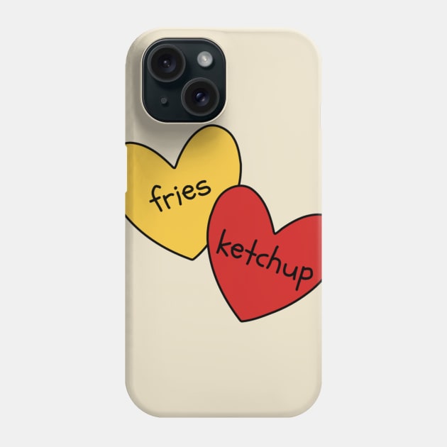 Fries and Ketchup Phone Case by radiogalaxy