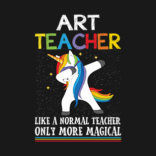 Art Dabbing Unicorn Funny Back To School T Shirt Gift T-Shirt