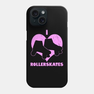 I Love Rollerskating 70's 80's Retro Vintage Gift For Rollerskate Lovers Phone Case