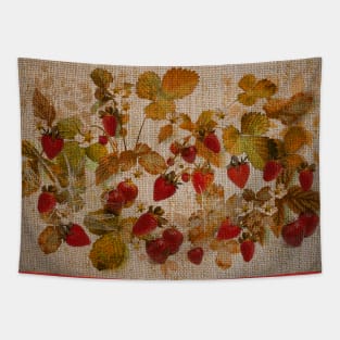 Strawberries Cretonne Tapestry