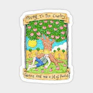 Moving to the Country - Peaches - Illustrated Lyrics Magnet