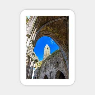 Round Tower Through the Arch Magnet