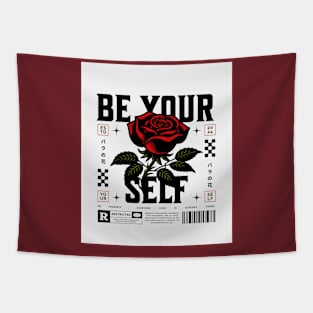 Be Yourself (rose bloom) Tapestry