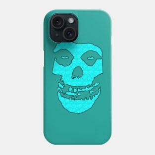 Crimson Ghost - Light Blue Halloween Pumpkins Phone Case