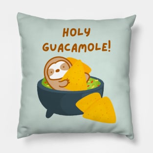 Holy Guacamole Sloth Pillow