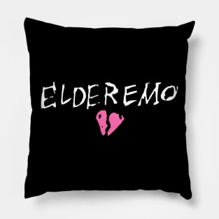 Dark and Gritty Elder Emo broken heart text Pillow