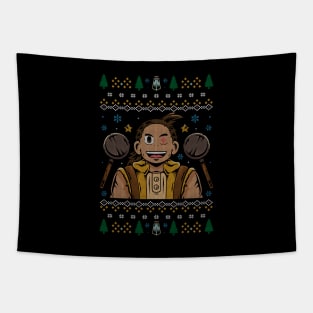 The Warrior Cook Christmas Tapestry