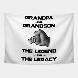 Grandpa And Grandson The Legend And The Legacy Tapestry