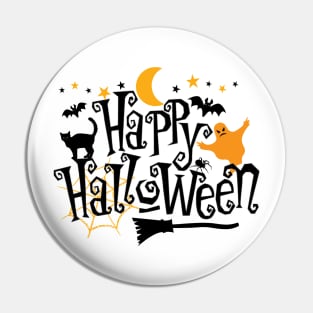 Funny Happy Halloween Pin