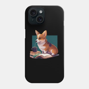 Books and Coffee and Dog Phone Case