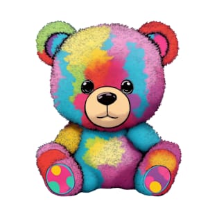 Cute Teddy Bear in Funky Colors T-Shirt