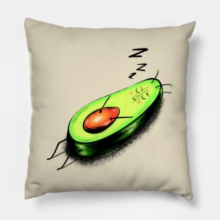 Funny Happy Sleepy Avocado Alien - Proste Keto Diet - Keto Mama - Low Carb Pillow