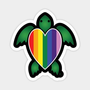 Rainbow Turtle Magnet