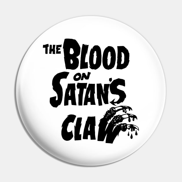 The Blood on Satan's Claw (black) Pin by The Video Basement