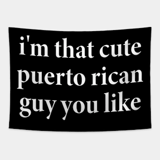 i'm that cute puerto rican guy you like Tapestry